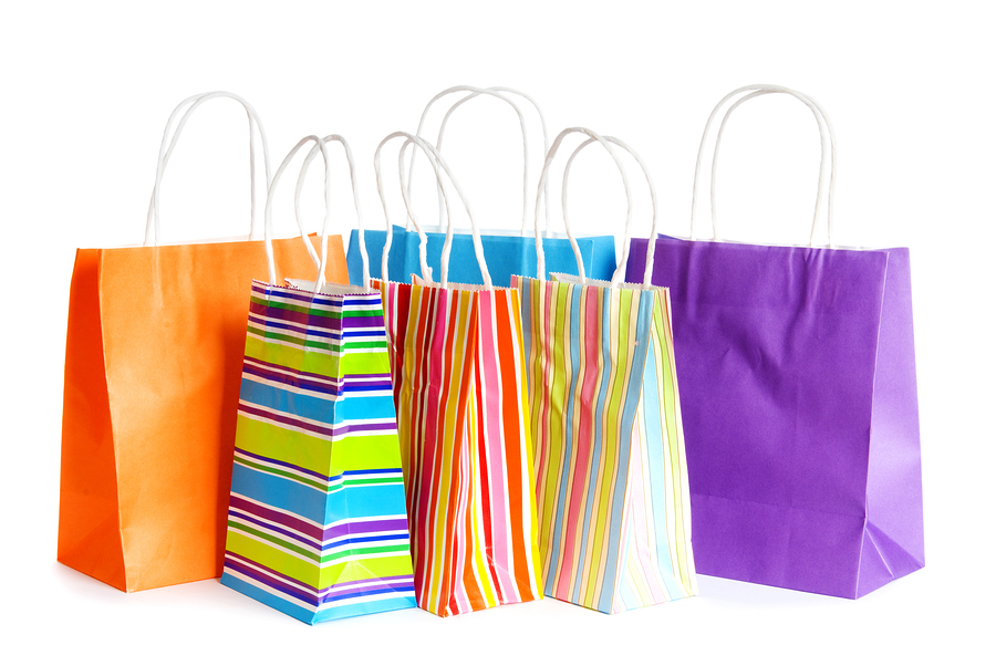 Shopping Bags Isolated On The White Background